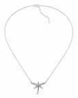 Colier din argint 925 cu zirconiu, placat cu rodiu