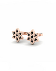 14K Rose Gold Earrings 0.13 Carat Stone