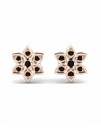 14K Rose Gold Earrings 0.13 Carat Stone