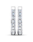 14K White gold earrings 0.54 carat White Diamonds