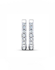 14K White gold earrings 0.54 carat White Diamonds