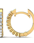 14K Gold earrings 0.54 carat White Diamonds