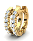 14K Gold earrings 0.54 carat White Diamonds