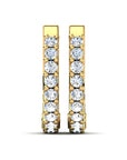 14K Gold earrings 0.54 carat White Diamonds