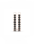 14K Rose gold earrings 0.54 carat Black Diamonds