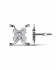 14K White gold earrings 0.36 carat White Diamonds