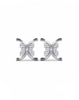 14K White gold earrings 0.36 carat White Diamonds