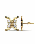 14K Gold earrings 0.36 carat White Diamonds