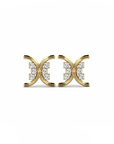 14K Gold earrings 0.36 carat White Diamonds