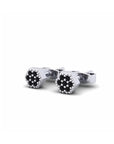 14K White Gold Earrings 0.11 Carat Stone