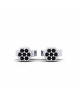 14K White Gold Earrings 0.11 Carat Stone