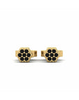 14K Yellow Gold Earrings 0.11 Carat Stone