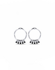 14K White Gold Earrings 0.15 Carat Stone