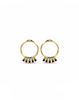 14K Yellow Gold Earrings 0.15 Carat Stone