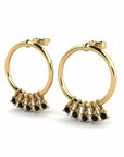 14K Yellow Gold Earrings 0.15 Carat Stone