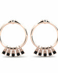 14K Rose Gold Earrings 0.15 Carat Stone