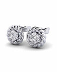 14K White gold earrings 0.20 carat White Diamonds