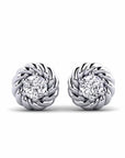 14K White gold earrings 0.20 carat White Diamonds