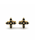 14K Yellow Gold Earrings 0.10 Carat Stone