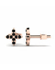 14K Rose Gold Earrings 0.10 Carat Stone