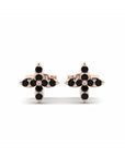 14K Rose Gold Earrings 0.10 Carat Stone