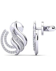 14K White gold earrings 0.33 carat White Diamonds