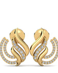 14K Gold earrings 0.33 carat White Diamonds