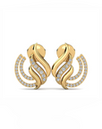 14K Gold earrings 0.33 carat White Diamonds