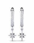 14K White gold earrings 0.23 carat White Diamonds