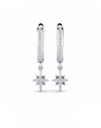 14K White gold earrings 0.23 carat White Diamonds