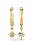 14K Gold earrings 0.23 carat White Diamonds