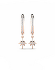 14K Rose gold earrings 0.23 carat White Diamonds