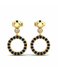 14K Yellow Gold Earrings 0.17 Carat Stone