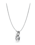 14K White gold necklace with 0.51 carat White Diamonds