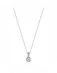 14K White gold necklace with 0.51 carat White Diamonds