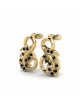 14K Yellow Gold Earrings 0.12 Carat Stone