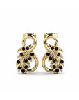 14K Yellow Gold Earrings 0.12 Carat Stone