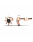 14K Rose Gold Earrings 0.14 Carat Stone