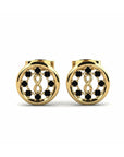 14K Yellow Gold Earrings 0.13 Carat Stone