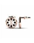 14K Rose Gold Earrings 0.13 Carat Stone