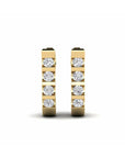 14K Yellow Gold Earrings 0.24 Carat Stone