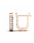 14K Rose Gold Earrings 0.24 Carat Stone