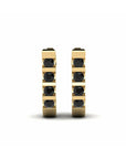 14K Yellow Gold Earrings 0.24 Carat Stone