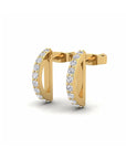 14K Yellow Gold Earrings 0.20 Carat Stone