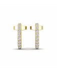 14K Yellow Gold Earrings 0.20 Carat Stone