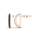 14K Rose Gold Earrings 0.20 Carat Stone