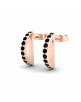 14K Rose Gold Earrings 0.20 Carat Stone