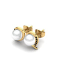 14K Yellow Gold Bracelet With 0.05 Carat Stone and 0.60 Carat Cultured Pearl