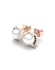 14K Rose Gold Bracelet With 0.05 Carat Stone and 0.60 Carat Cultured Pearl