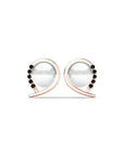 14K Rose Gold Bracelet With 0.05 Carat Stone and 0.60 Carat Cultured Pearl